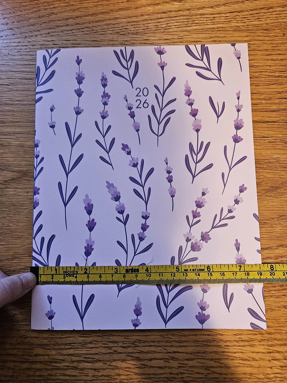 2026 Lavender Floral Monthly Planner